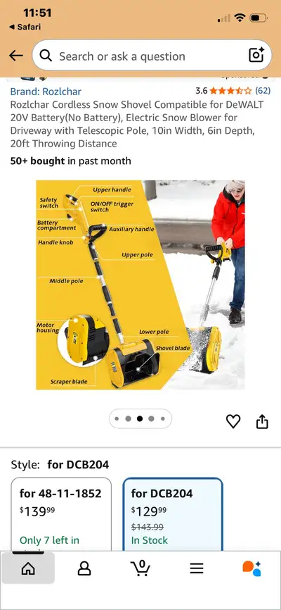 Rozlchar Snow Shovel, View more