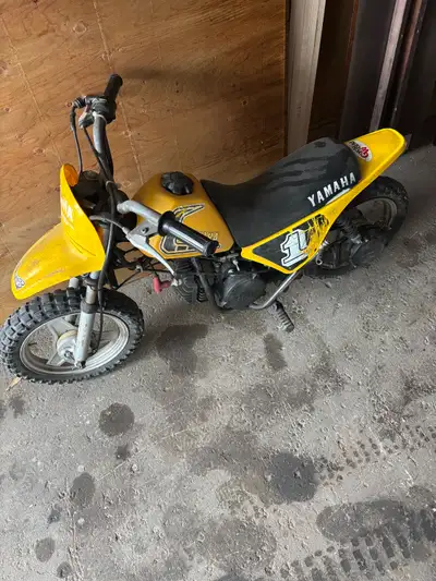 Runs great. Fires right up. Great first bike.
