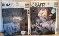 McCall’s Crafts Baby Room and Pillow Essentials sewing patterns