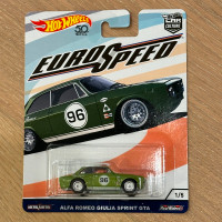 Hot Wheels Premium Euro Speed Alfa Romeo Giulia Sprint GTA Mint