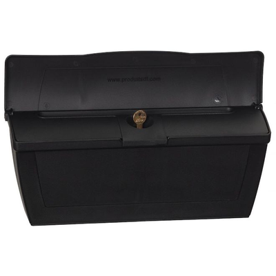 SAME DAY CASH PICK UP ONLY! This Brand NEW black locking mailbox from Pro-DF is made of durable plas...