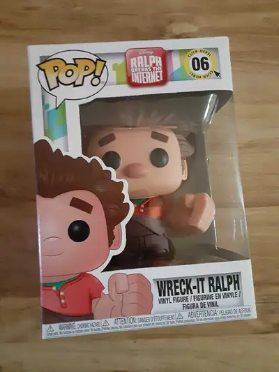 I have for sale two Funko Pops from Disney - Ralph Breaks the Internet. Ralph (06) and Vanellope (07...