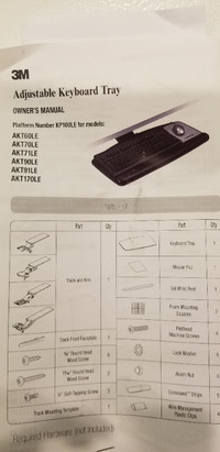 Adjustable Keyboard Tray