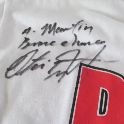 T-SHIRT SIGNÉ PAR OTIS GRANT ROCKY THE CONTENDER BOXE KONAMI, View more