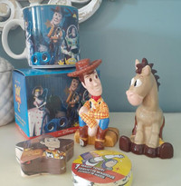 Toy Story Woody mug salt & pepper magic towel lot