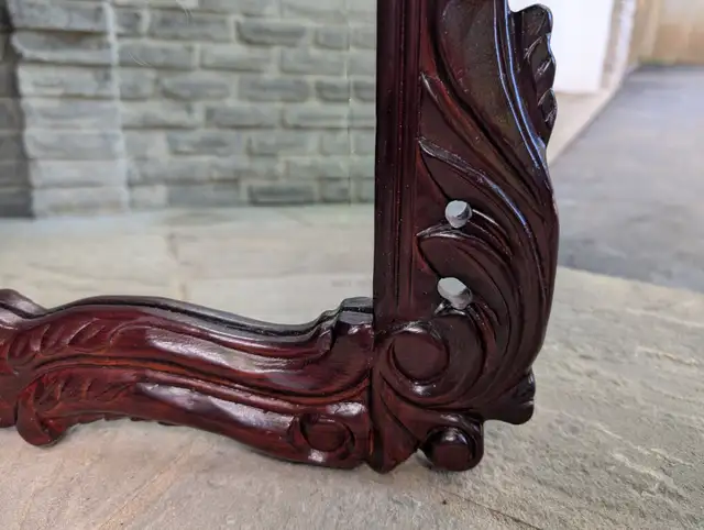 Vintage Bombay Rosewood Carved Mirror in Home Décor & Accents in Oakville / Halton Region - Image 6