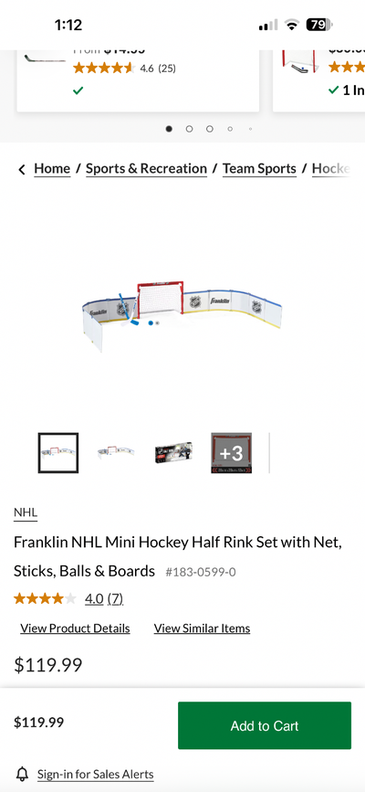 Mini hockey rink, View more