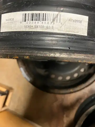 Steel rims from 2015 ford escape. 16x6 5x108 63.3