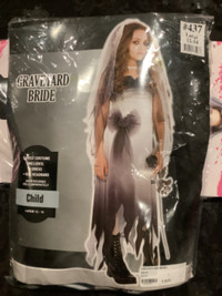 Costume d’Halloween mariée de cimetière ( enfant)