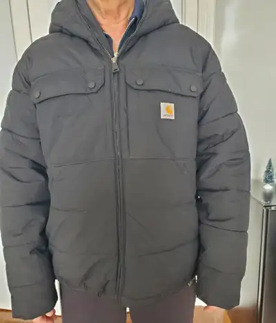 Black Carhartt men's jacket M/L, View more