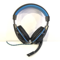 OVANN X2 BLUE PRO GAMING 3.5MM WIRED HEADPHONES W/ MIC WORKS