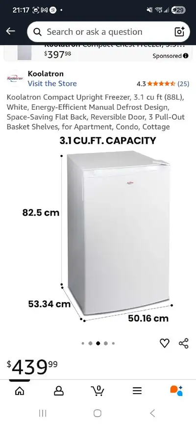Koolatron Freezer, View more