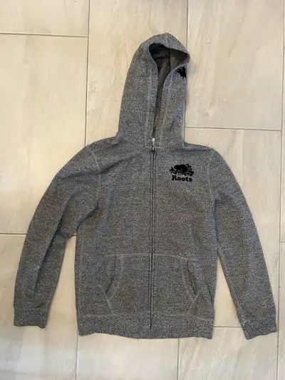 Roots Kids Salt and Pepper Hoodie Size XL, View more