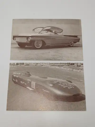 Vintage Custom Car Promotional Show Cards Screamliner & Ultimus, View more