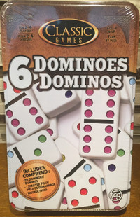 TCG Classic Games 6 - Dominoes Game Tin