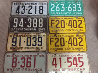 antique license plates