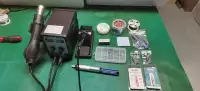 Soft wind LUXIANZI 8586D+   2 in 1 soldering station