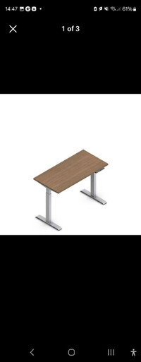 SIT TO STAND DESK  NEWLAND | 48"X24" RECTANGULAR TABLE - 2-STAGE