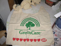 vintage IGA cloth shopping bag