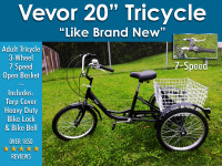 Vevor 20” Tricycle “Like Brand New”