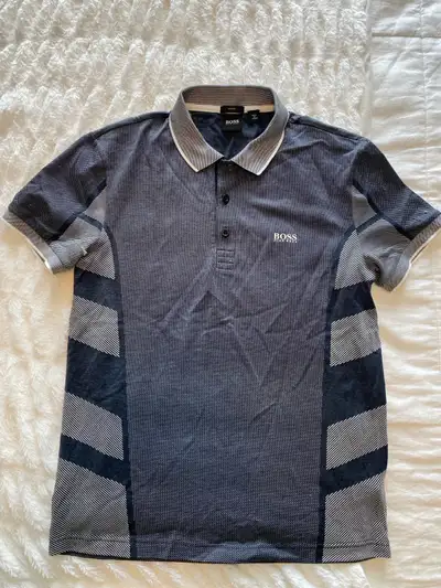 Hugo boss tennis shirt medium slim fit, View more