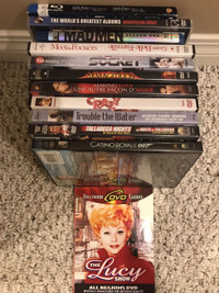 Assortment of Blu-ray and DVDs