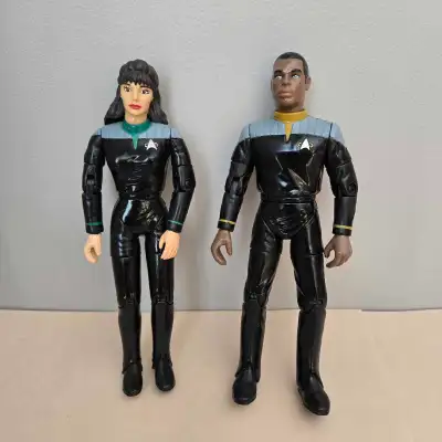 Star Trek 90's Troi and Geordi Figures, View more