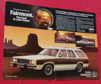 1978 FORD FAIRMONT WAGON ORIGINAL PRINT CAR AD - AFFICHE RETRO