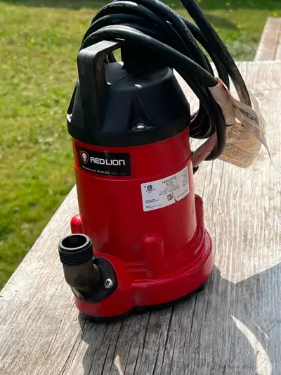 I am selling a Red Lion water transfer pump, ideal for various water removal tasks. This pump has be...