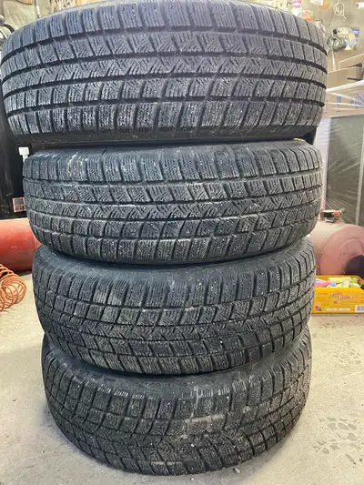 4 - Goodyear Winter Command Tires with rims 235/65R17 5 Bolt x 4.5” $800 OBO Could deliver to Regina