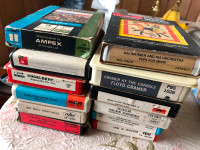 Assortment of 8 track tapes