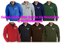 Custom quarter zip sweatshirt, corporate uniform, staff uniform