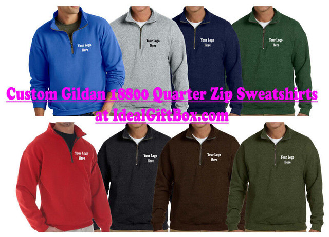Custom quarter zip sweatshirt, corporate uniform, staff uniform in Multi-item in Markham / York Region