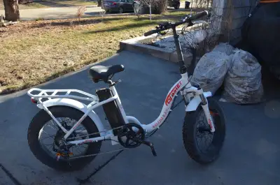 Electric Bicycle: DJ folding step thru, 500 Watt, like new, View more