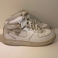 Nike Air Force 1 Mid White Pre-School Size 12C Youth Sneakers