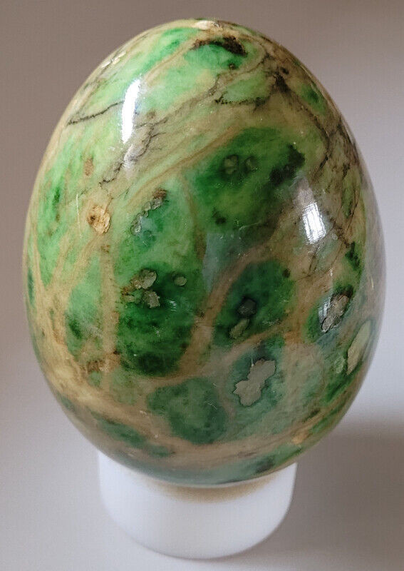 Vintage Large Green & Brown Polished Marble Egg in Arts & Collectibles in Oshawa / Durham Region - Image 4