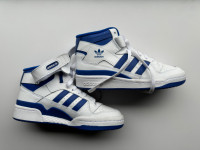 Adidas Kids Forum Mid Shoes 4.5 Blue and White