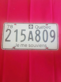 Licence du Québec 1978 