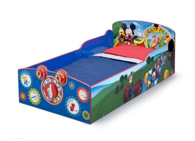  children bed wood toddler Mickey, Disney delta in Beds & Mattresses in Mississauga / Peel Region