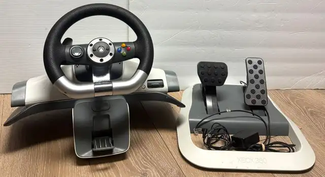 Microsoft Xbox 360 Racing Wheel and Pedals64141829809795120