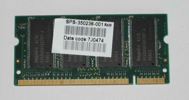 Mémoires portable HYNIX PC2700S 256Mb DDR 333MHz dans Cartes-mémoires et clés USB  à Longueuil/Rive Sud - Image 2