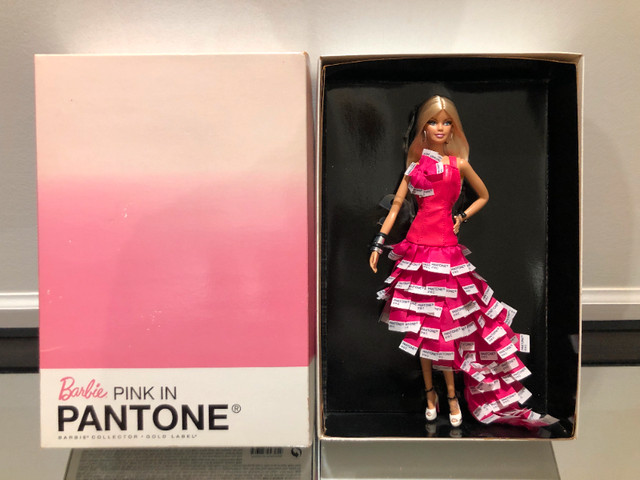 Barbie Doll Pop Culture PINK in PANTONE Gold Label 2011 New in Arts & Collectibles in Vancouver - Image 2