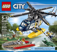 lego 60067  helicppter pursuit  253pcs (new)