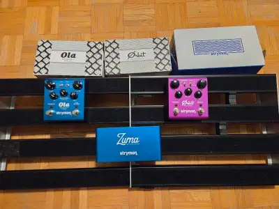 Strymon pedals,  and pedalboard, View more