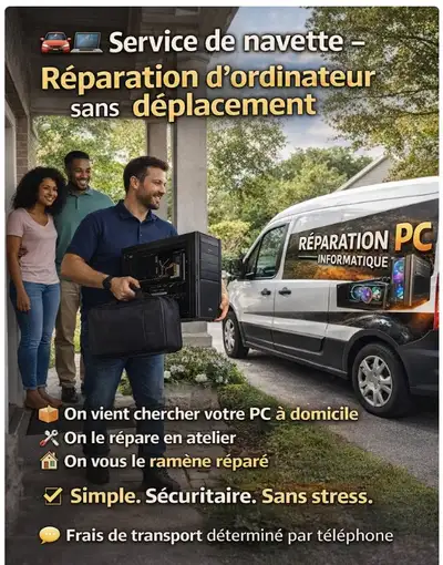Service de navette – Réparation de PC - sans déplacement, View more
