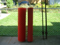 Fencing and Post, safety, snow dog pen fencing, 2 rolls, 10 post