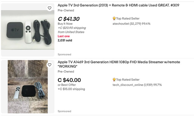 Apple TV 3rd Generation for just $35 in General Electronics in St. John's - Image 2