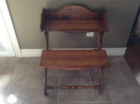 Antique Wooden Two Tier Stand