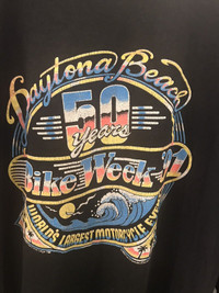 Vintage 1991 Biker Week Daytona Beach Motorcycle T-Shirt