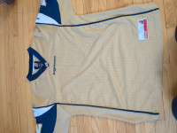Blue bombers youth large jersey, gold